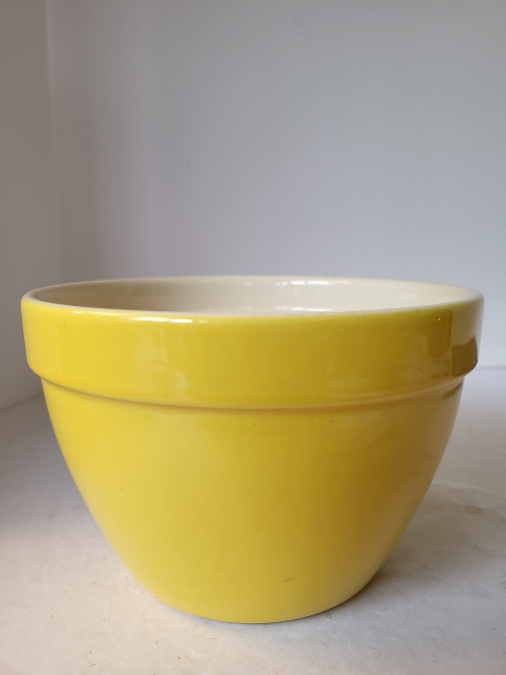 Crate&Barrel Addison 6" Yellow Ceramic Mixing Bowl